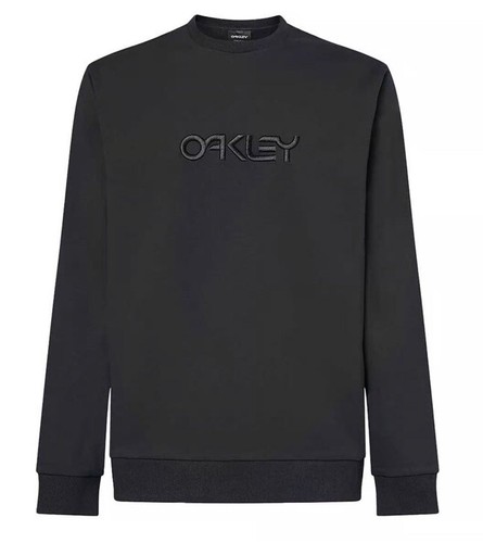 【クロ】oakley スウェット　フレイム　ロゴ　Mサイズ クロ】oakley スウェット フレイム ロゴ Mサイズ オークリー