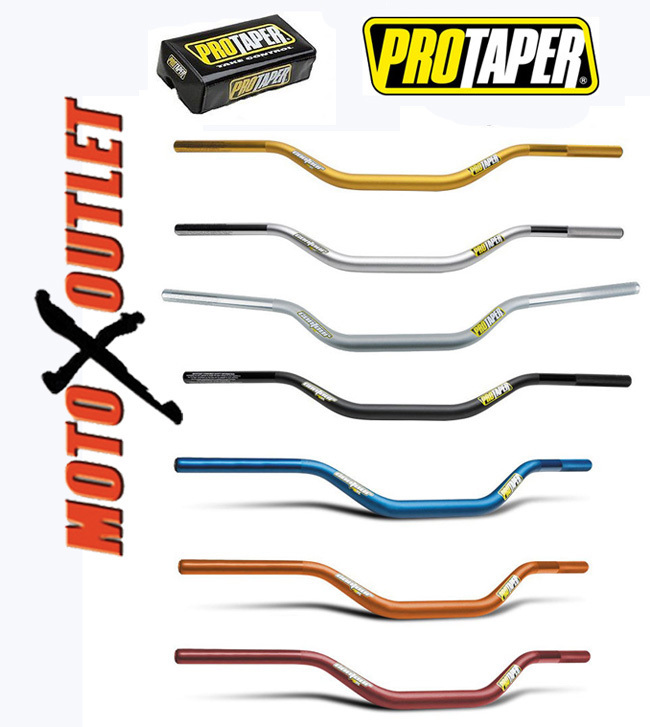 Pro Taper Mx Contour Handlebars 1 1/8" Atv Protaper Handle Bars Cr Kx