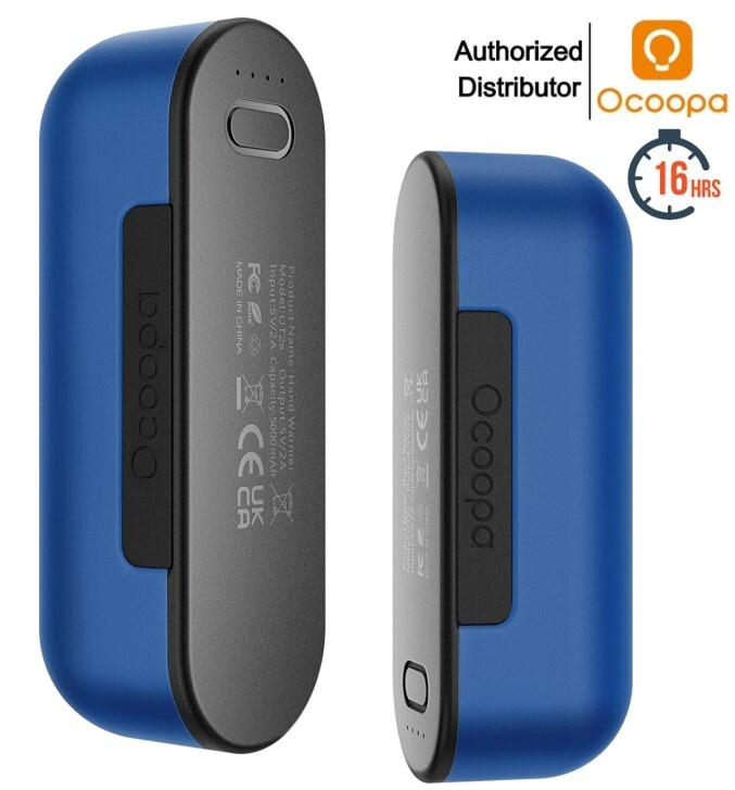 OCOOPA Rechargeable 2PK Magnetic Hand Warmer & 10000mAh Power Bank 16 Hrs Heat