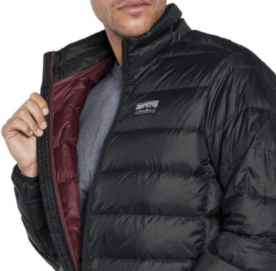Eddie Bauer Men's Down Packable Jacket Microlight Size Small Black 650 Fill NEW