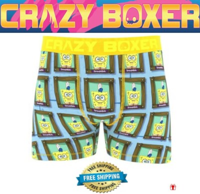Crazy Boxers Men's SPONGE BOB Employee Of The Month NEW IN PACKAGE FREE SHIPPING