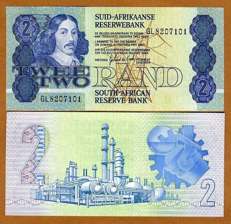 South Africa, 2 rand, ND (1983-1990), P-118 (118d), UNC