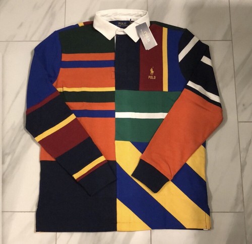 Polo Ralph Lauren Men's Multi Pattern Polo Rugby T-Shirt