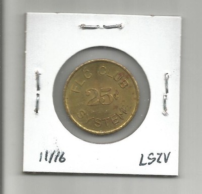 (X) Viet Nam Military Token G/F 25 Cents VN600C 23 MM Brass