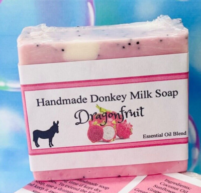 Homemade Donkey Milk Soap Dragonfruit