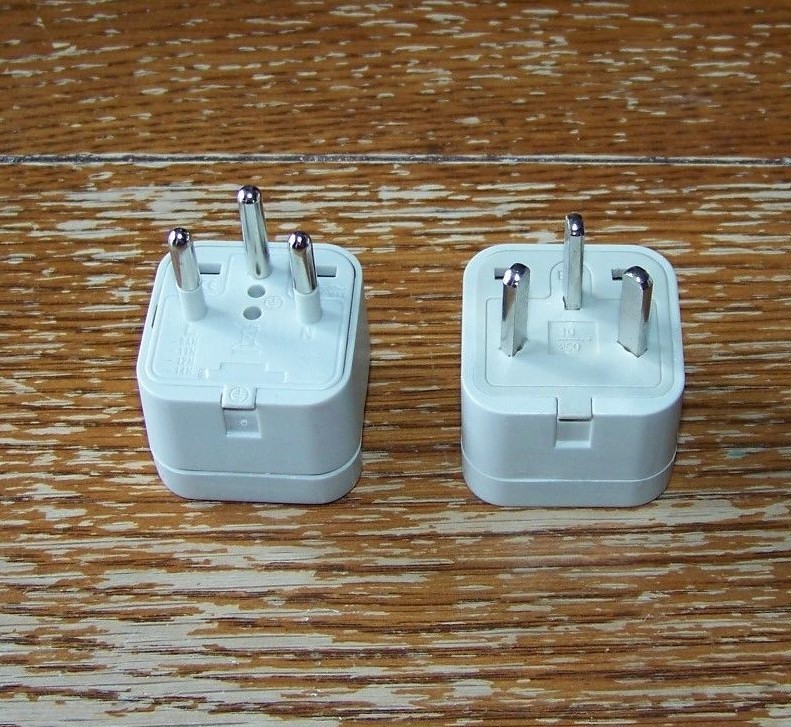Lot of Conversion Plugs German European Standard Adapter Universal + Book