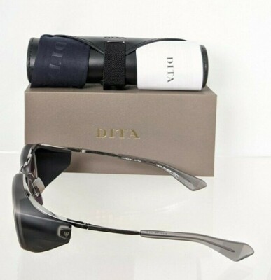 Pre-owned Dita Brand Authentic  Sunglasses Nacht - Two Dts128-52-02 Grey Pld Frame In Gray