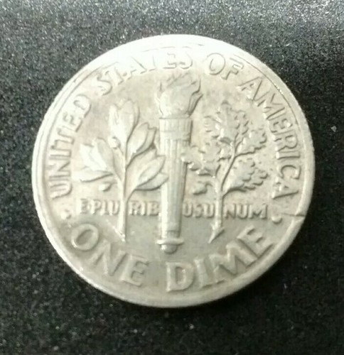 1997 P Roosevelt Dime Reverse Die Crack with Double Edging Mistrike