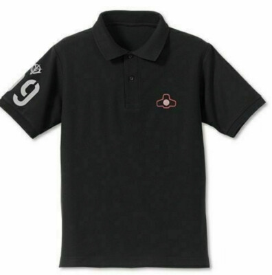 GUNDAM 0079 ZEON MS-09 DOM POLO SHIRT BLACK JAPAN COSPA Mono Eye large IMPORT