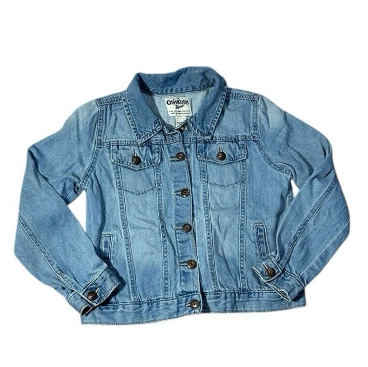 Oshkosh B'gosh jean jacket 10 12 snaps Genuine Article 100