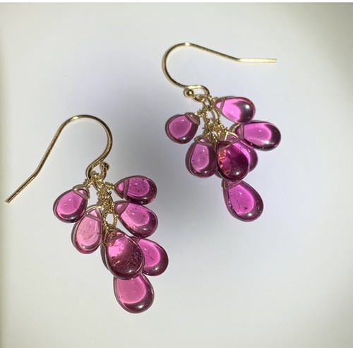 まとめ売り ピンク トルマリン イヤリング14金イエローゴールドは カボション涙純粋ピンクnewをなめらかにします 在庫限り 特価 Www Qasaedjewelry Com