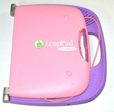 Leap Frog LeapPad Plus Microphone Electronic Learning System Console Pink Purple
