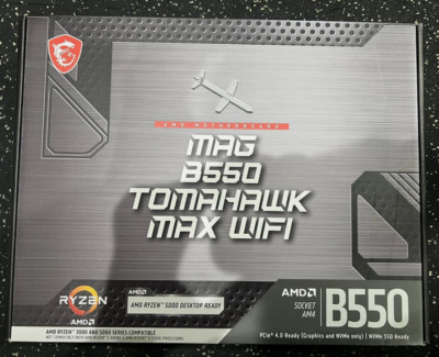 MSI B550 TOMAHAWK MAX WIFI (Socket AM4) USB-C Gen2 AMD ATX GAMING Motherboard
