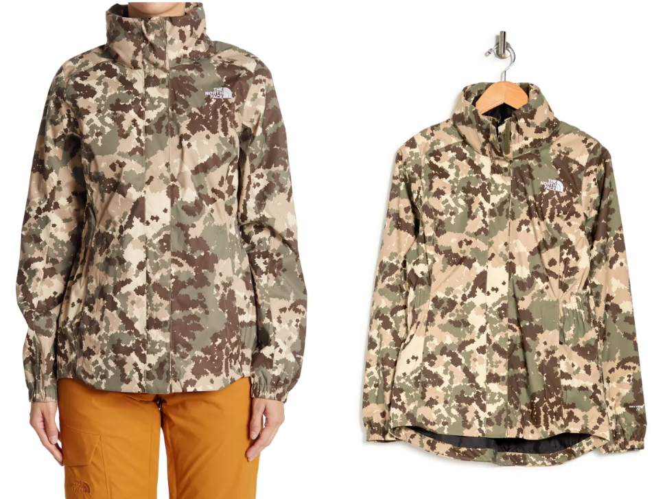 

ДЕФЕКТ ВЫРЕЗА) THE NORTH FACE Camo Resolve Parka II Куртка  DryVent Водонепроницаемая, Multicolor, The North Face Resolve Plus