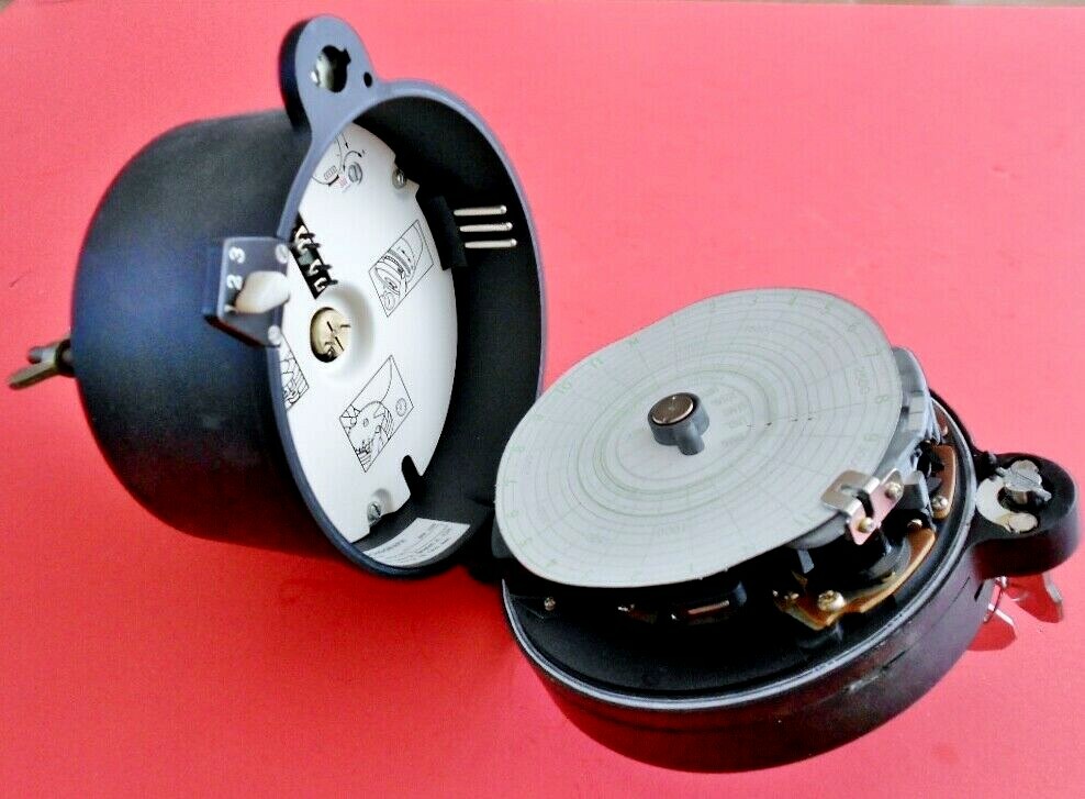 NOS Vintage Sangamo Tachograph  Comes w/ keys one chart and 3 Operator Positions