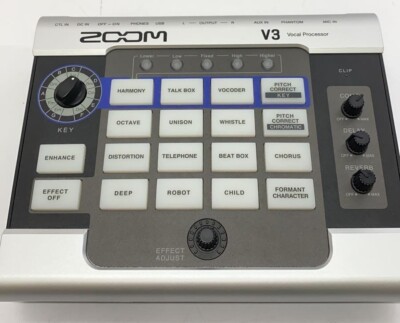 Zoom V3 Vocal Processor Voice Changer Effector Audio Interface Live Streaming