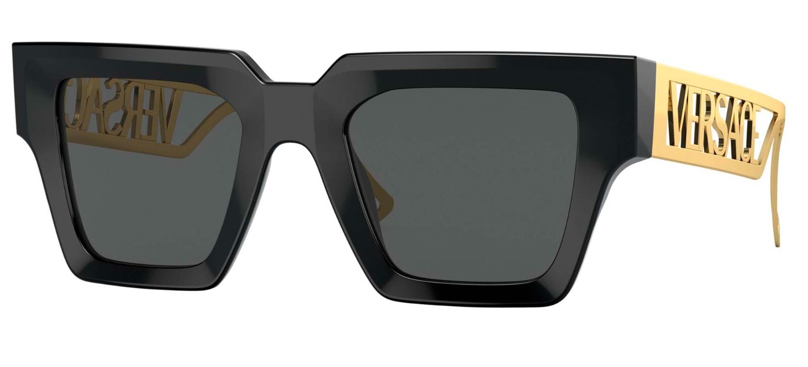 Versace VE 4431 Black Gold/Grey (GB1/87) Sunglasses | eBay