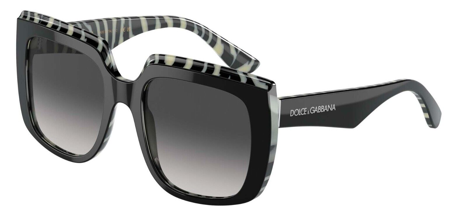 Dolce & Gabbana DG 4414 Black Zebra/Grey Shaded (3372/8G Dolce & Gabbana DG 4414 Black Zebra/Grey Shaded (3372/8G