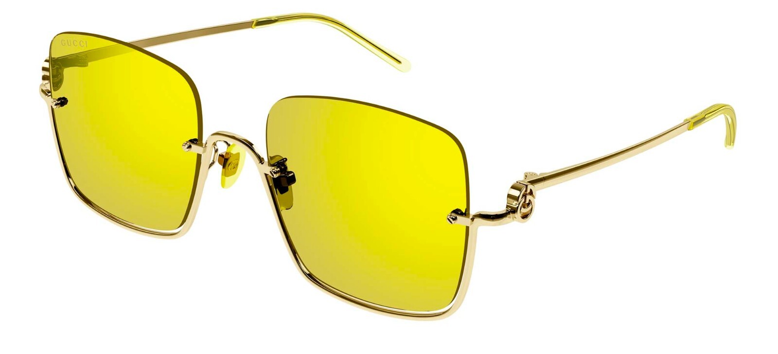 Gucci GG1279S Gold/Gold Yellow (006) Sunglasses | eBay