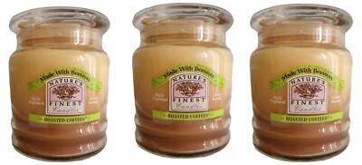 Beeswax Blend Scented Candles Wholesale 3-Pack Large Jars Roasted Coffee