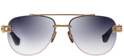 Pre-owned Dita Dts139-a-01-z Grand-evo Two Yellow Gold - Black W Sunglasses In Gray