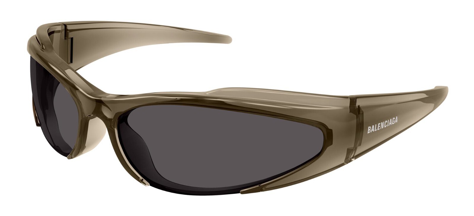 Balenciaga BB0253S Transparent Brown/Grey (002) Sunglasses