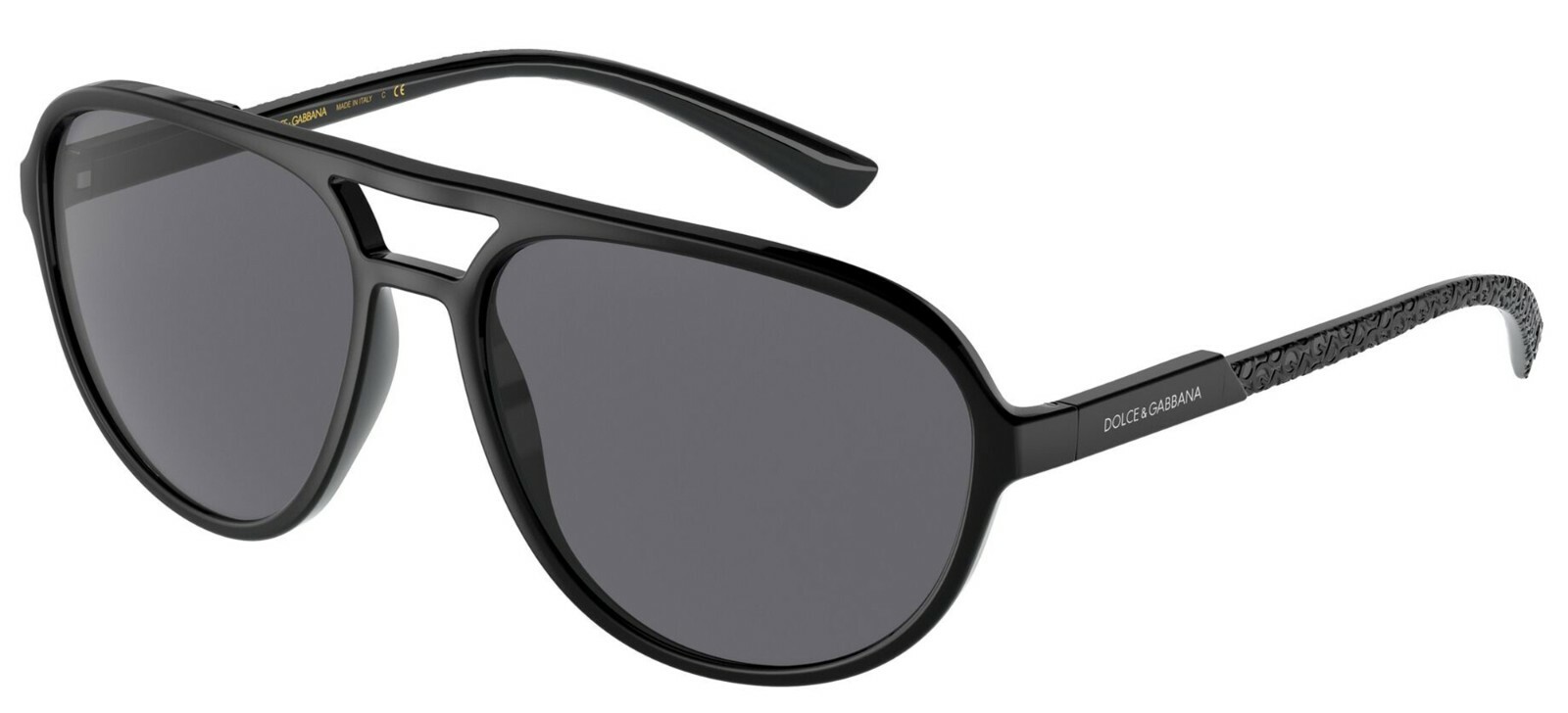 【関税&送料込】Dolce&Gabbana Anthracite Grey Tweed Double-B Dolce & Gabbana DG 6150 Matte Black/Grey Polarized (2525/81