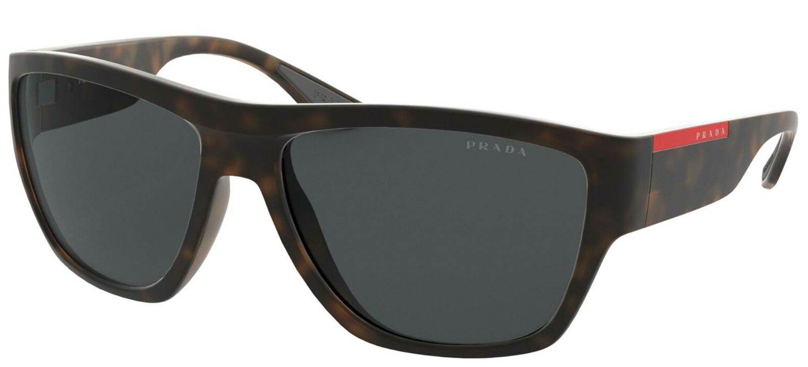 Pre-owned Prada Linea Rossa Ps 10ws Black/grey Shaded Polarized (1ab06g) Sunglasses