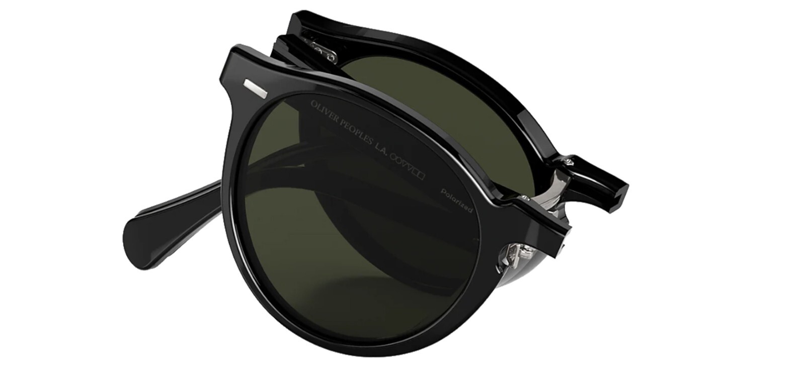 Pre-owned Oliver Peoples N.04 Sun Ov 5552su Black/midnight Express (1731/p2) Sunglasses In Green