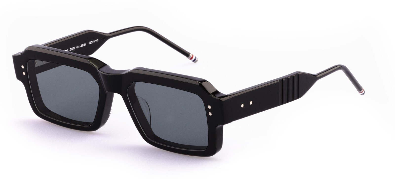 Thom Browne UES924A-G0002 Shiny Black/Dark Grey (924A-001
