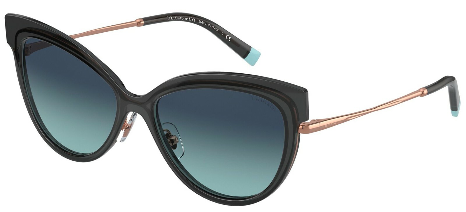 Tiffany TF 3076 Black/Blue Shaded (8324/9S) Sunglasses | eBay