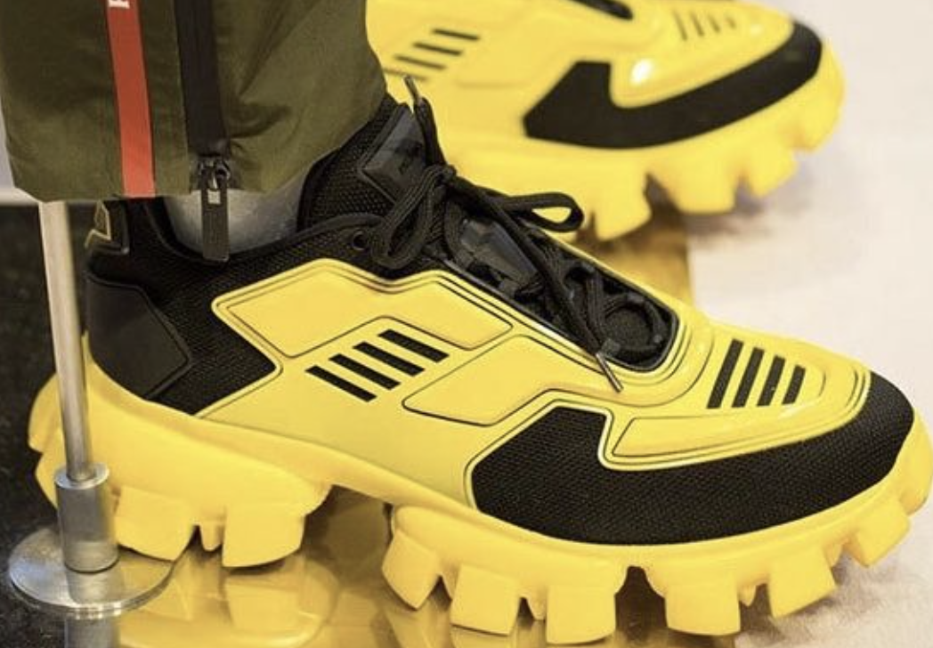 Pre-owned Prada Cloudbust Yellow Thunder Technical Size Eu 41,5 / Us 8.5
