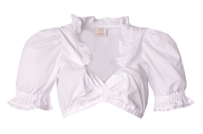 B-Ware / 2. Wahl - Dirndlbluse Arnschwang weiß Lochspitze Naber Collections