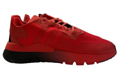 Adidas Nite Jogger Men’s Size 13 Casual Running Shoe Red Black Sneaker Trainer