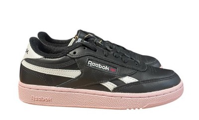 Reebok Club C Revenge Women’s Sz 6.5 Casual Retro Shoe Black Pink White Sneaker