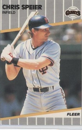 1989 Fleer - Chris Speier #343