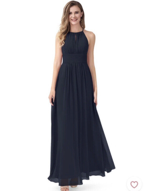 AZAZIE Bonnie Bridesmaid Dress, Dark navy Spaghetti Strap Maxi Dress A4