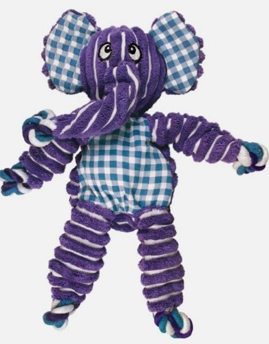 Kong Floppy Knots Elephant MEDIUM/LARGE Squeaky Rope Tug & Toss Dog Toy