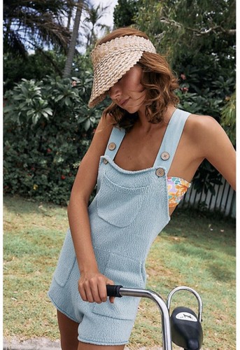 Короткий цельный комбинезон Free People FP BEACH Over It, милый размер XS