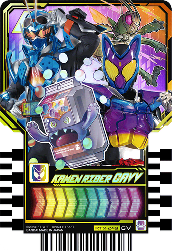 Kamen Rider Gavv Gotchard Ride Chemy card Phase EX02 RTX-249 GV