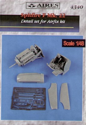 Aires 1/48 Spitfire F Mk. 22 detail set for Airfix kit 4340