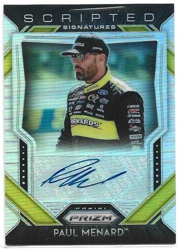 Paul Menard Racing Card Checklist Find All The Panini Nascar Cards For This Driver