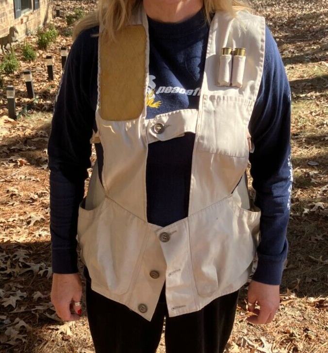 10 X skeet, trap, sporting clays shooting vest size 36 men, women, youth shotgun