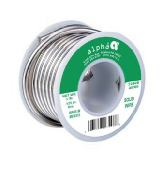 Alpha Metals 8 oz Solid Wire Solder Tin/Lead 40/60 1 pc