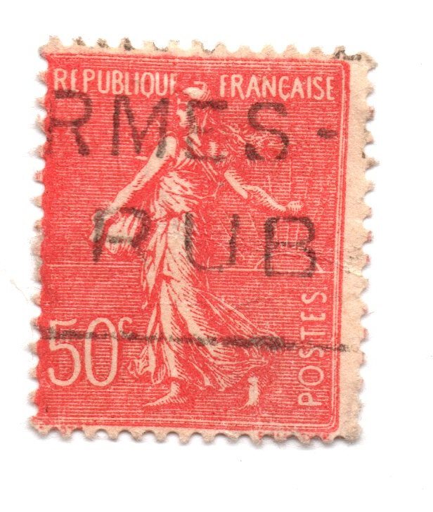 【中古】 Impressions of France Republique Francaise Postes 40c Stamp Very Rare Used Actual