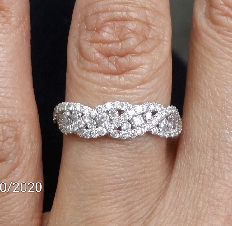 Pre-owned Handmade Deal 0.90ctw Natural Round Diamond Engagement Wedding Band In 14k Gold. In White