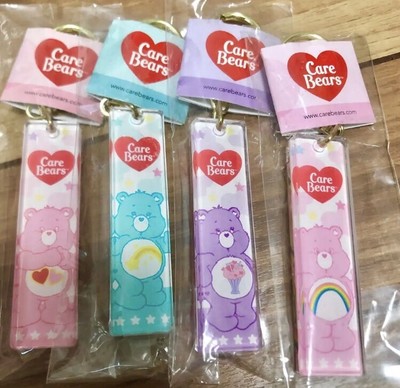 Care Bear Key holders set 4pc love a lot cheer wish share bear Accessories New