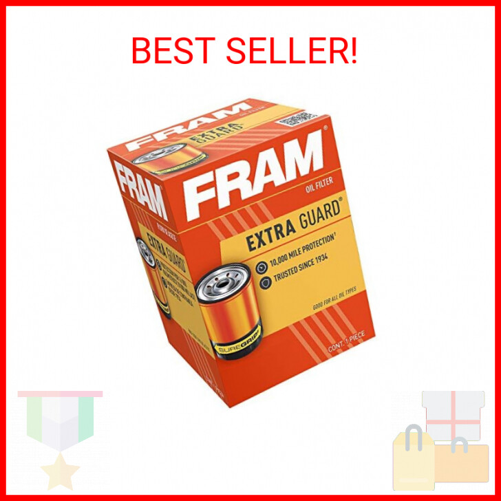 FRAM Extra Guard PH4386, 10K Mile Change Interval Spin-On Oil Filter