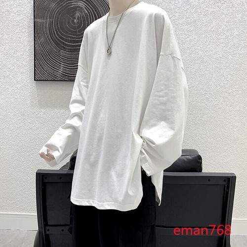 Japanese Style Mens Long Sleeves Oversize Sweatshirt Casual