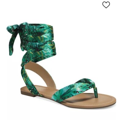Thalia Sodi Joleyn Scarf Tie Flat Sandals, 